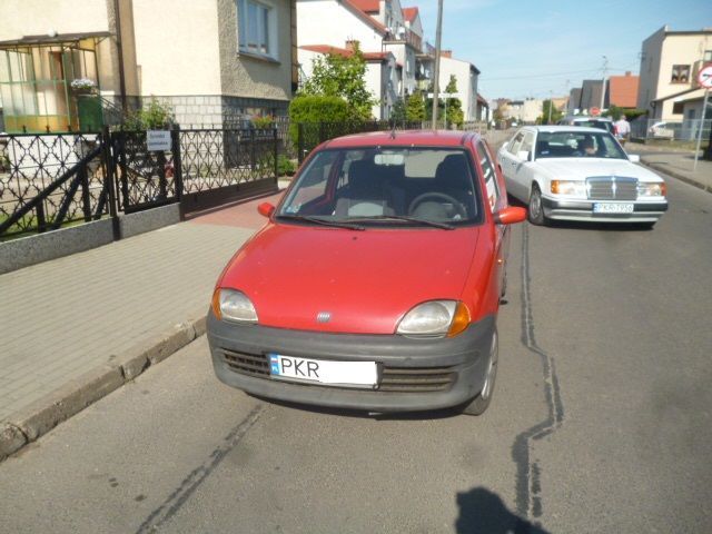 Fiat Seicento,czerwony,1,1 benzyna,