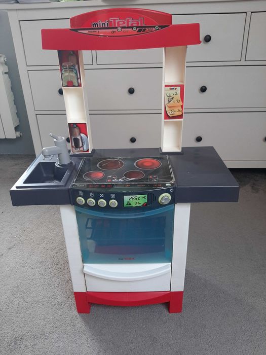 Kuchnia zabawkowa Smoby mini Tefal, kasa plus inne akcesoria