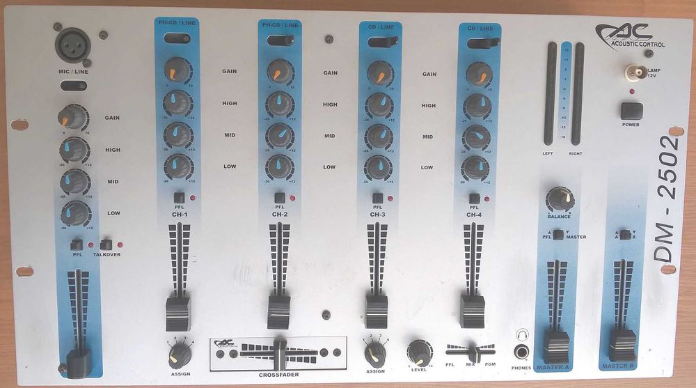 DJ Mixer DM-2502, DJ Микшер Аналоговый
