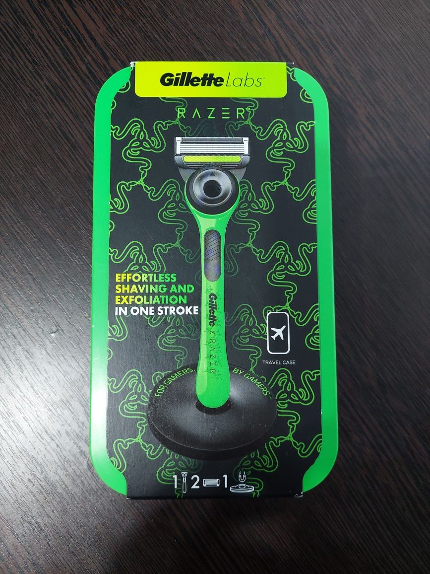 Станок Бритва Gillette Labs Razer edition 2 касети підставка кейс