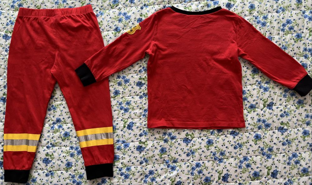 Piżama strój strażaka H&M 98-104 cm. 100% bawełna