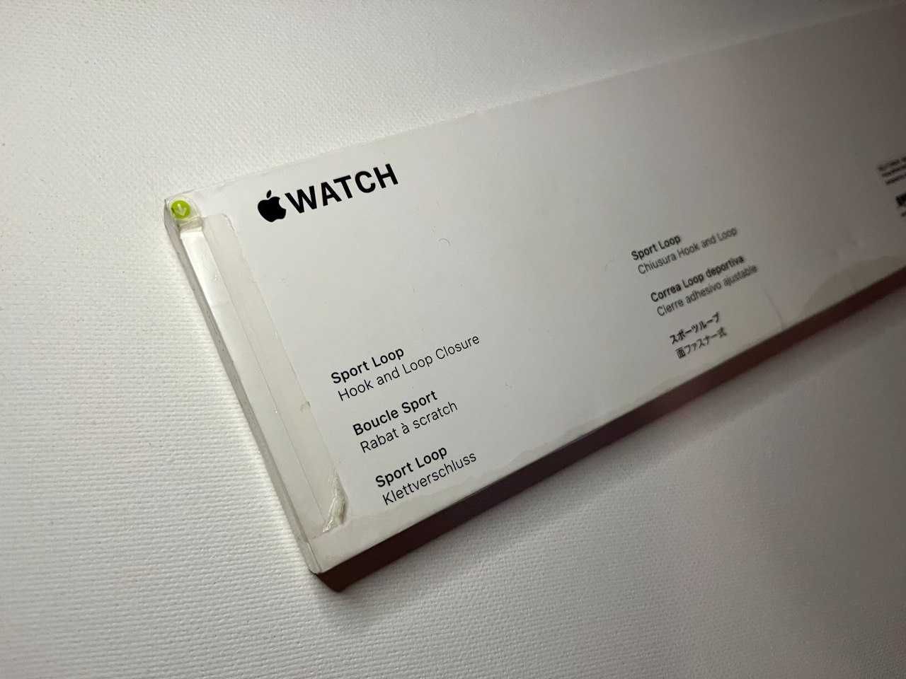 Оригінальний ремінець Apple Sport Loop Maize/White 42/44/45 mm.