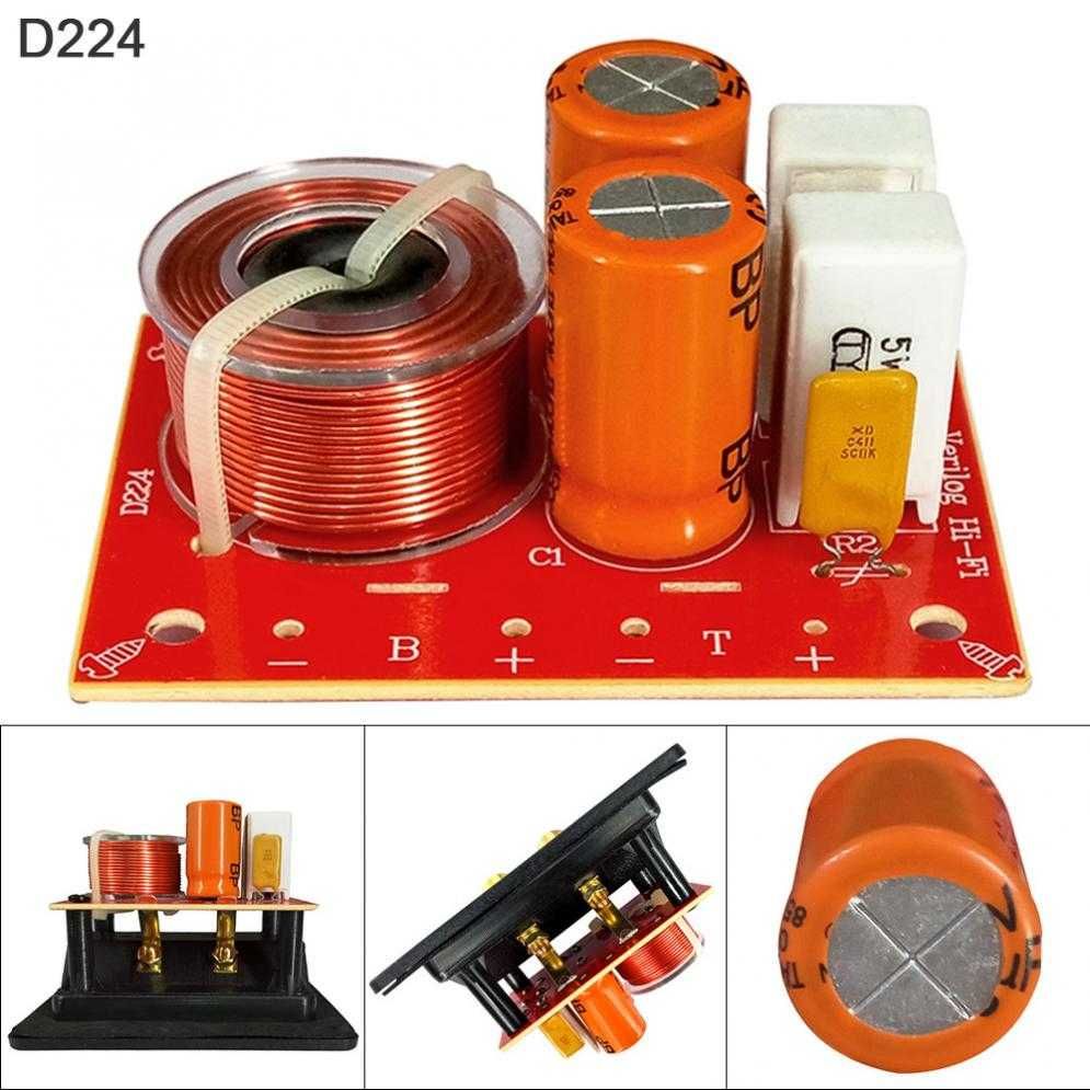 2 sztuk 2 Way 80W Diy głośnik filtr obwodu Treble