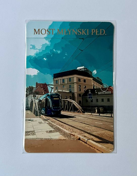 Magnes na lodówkę Wrocław Most Młyński tramwaj