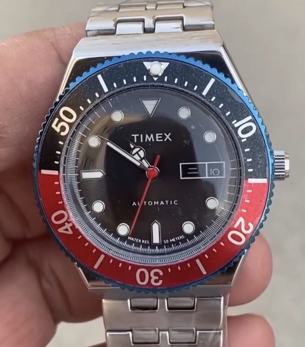 Механические часы Timex M79 Automatic “Pepsi” - автоподзавод, классика
