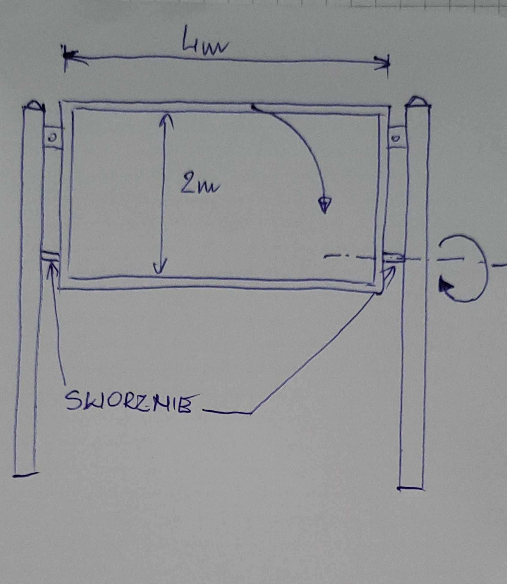 Szyld reklamowy, 4m x 2m, tablica reklamowa pod plendekę