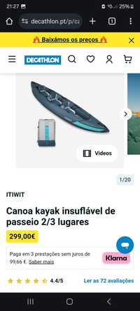 Kayak caiaque kaiaque canoa insuflável 2 3 lugares