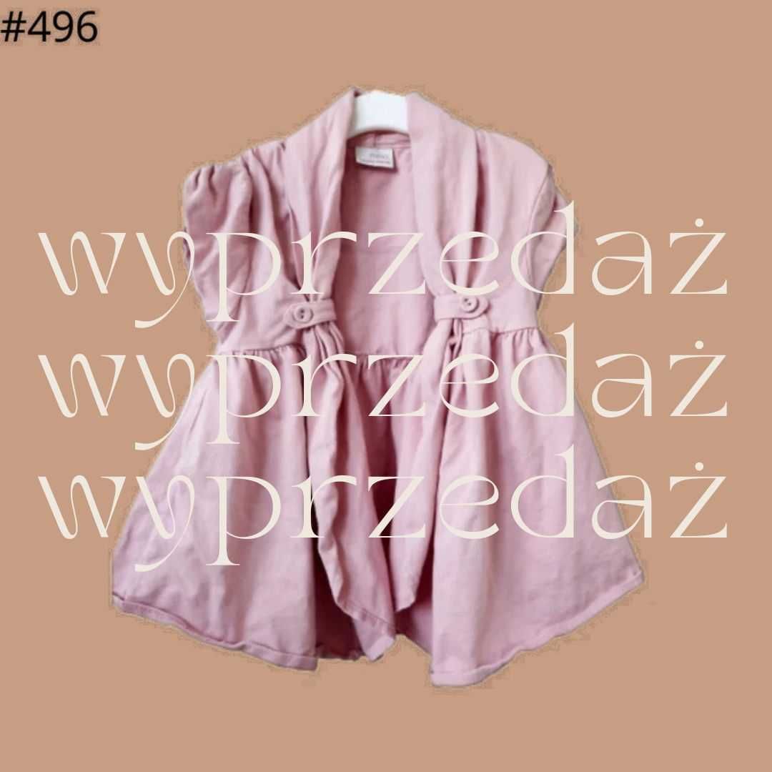Blezer narzutka marynarka dresówka Next 6lat 116cm pudrowy róż #496