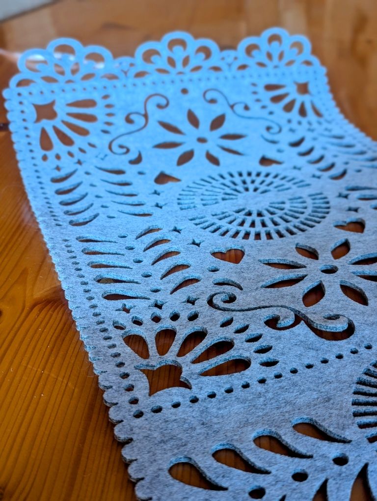 NOWE! Mega stylowy-  Bieżnik filcowy na stół, ławę 80x30cm - OKAZJA!!!