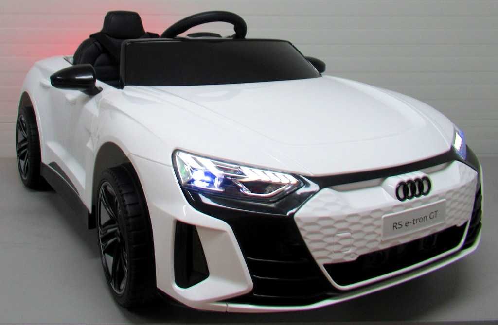 Auto na akumulator dla dzieci Audi E-tron Biały Samochód Zabawka RATY!