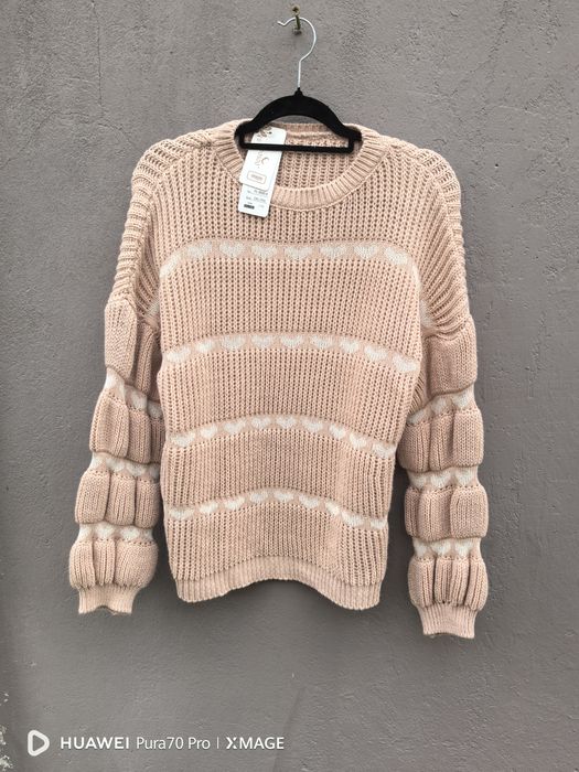 Viralowy sweter sweterek sweter w serduszka z butiku nowy XL