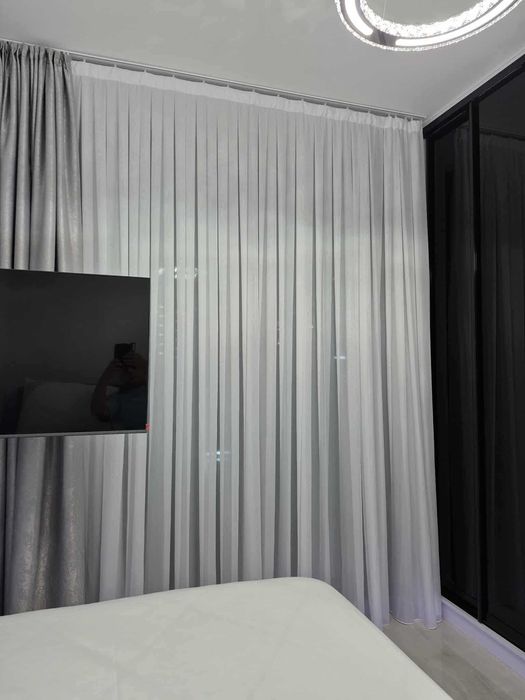 Firanka Nowa Firana Gotowa Woal 300x250 cm Na taśmie do Salonu