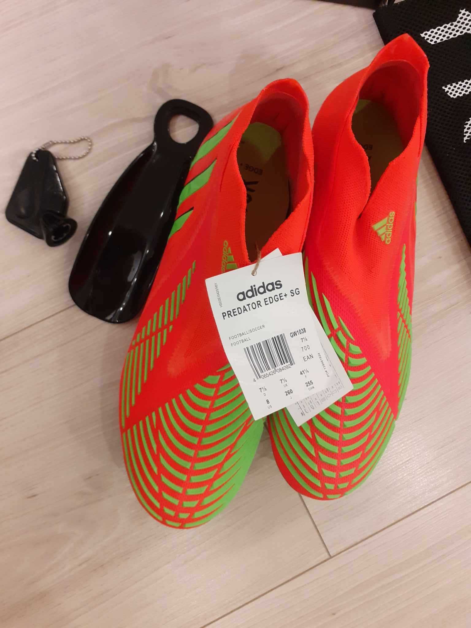 Profesjonalne buty piłkarskie, korki Adidas Predator Edge + SG  41 1/3