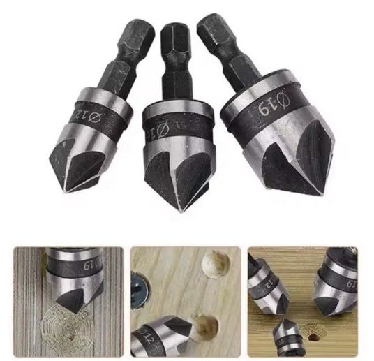 Набір 3шт свердл фрез для потаю