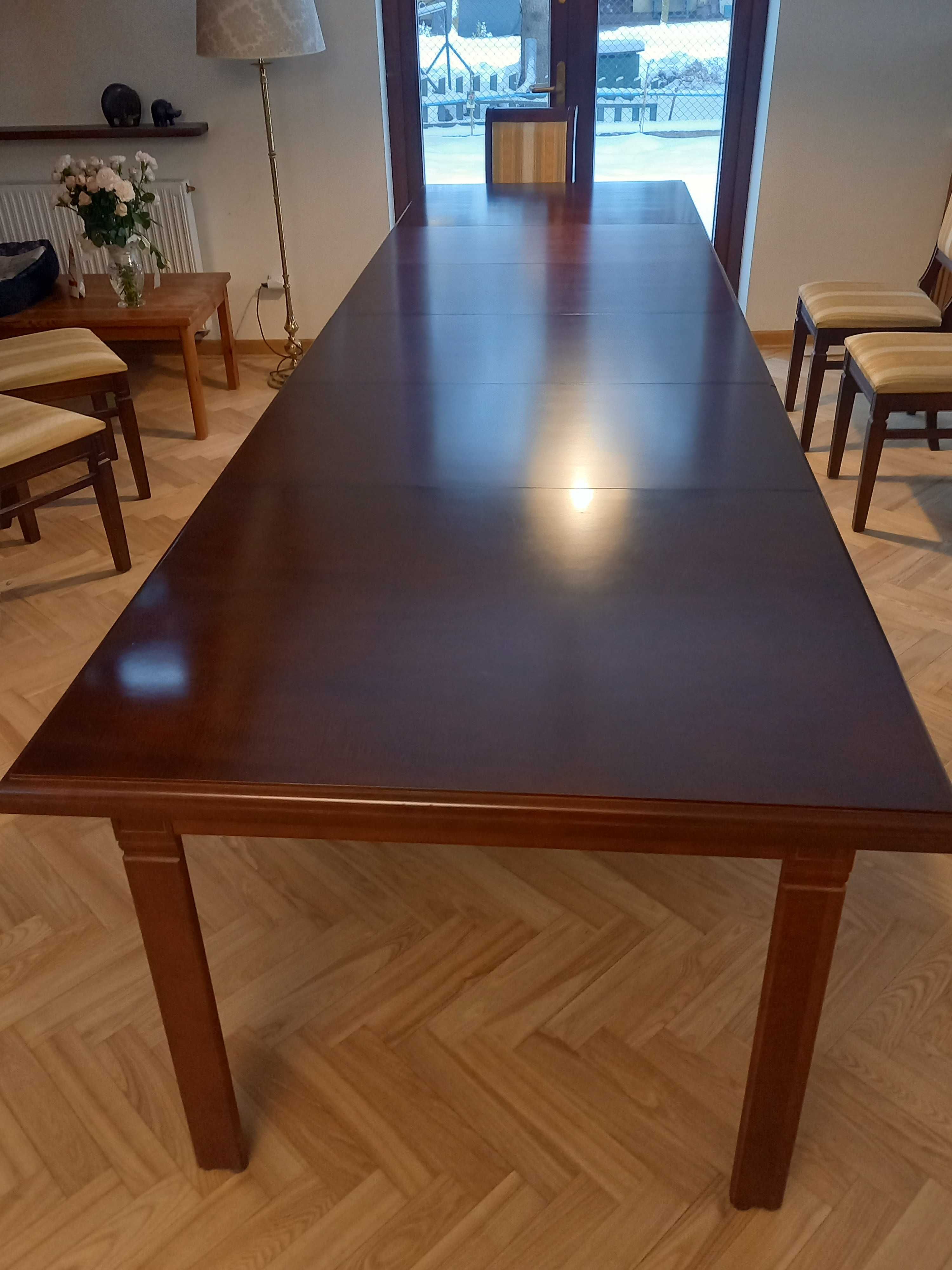 Stół rozkładany drewniany duży wigilijny