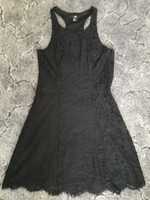Sukienka czarna koronka roz 38 H&M