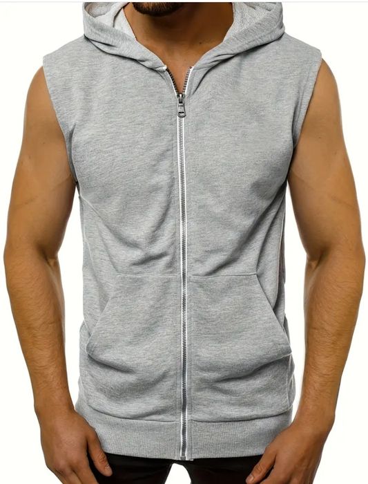 Bezrękawnik męski, z kapturem XXL. Nowy.