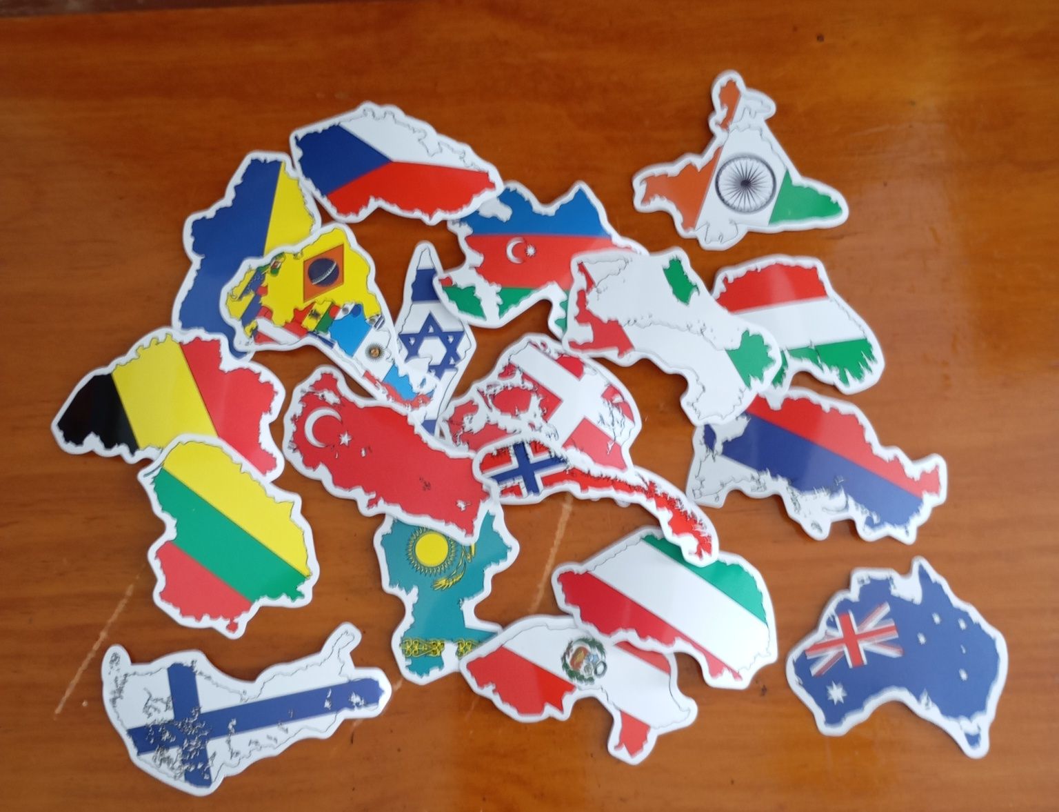 Autocolantes de vários países do mundo
