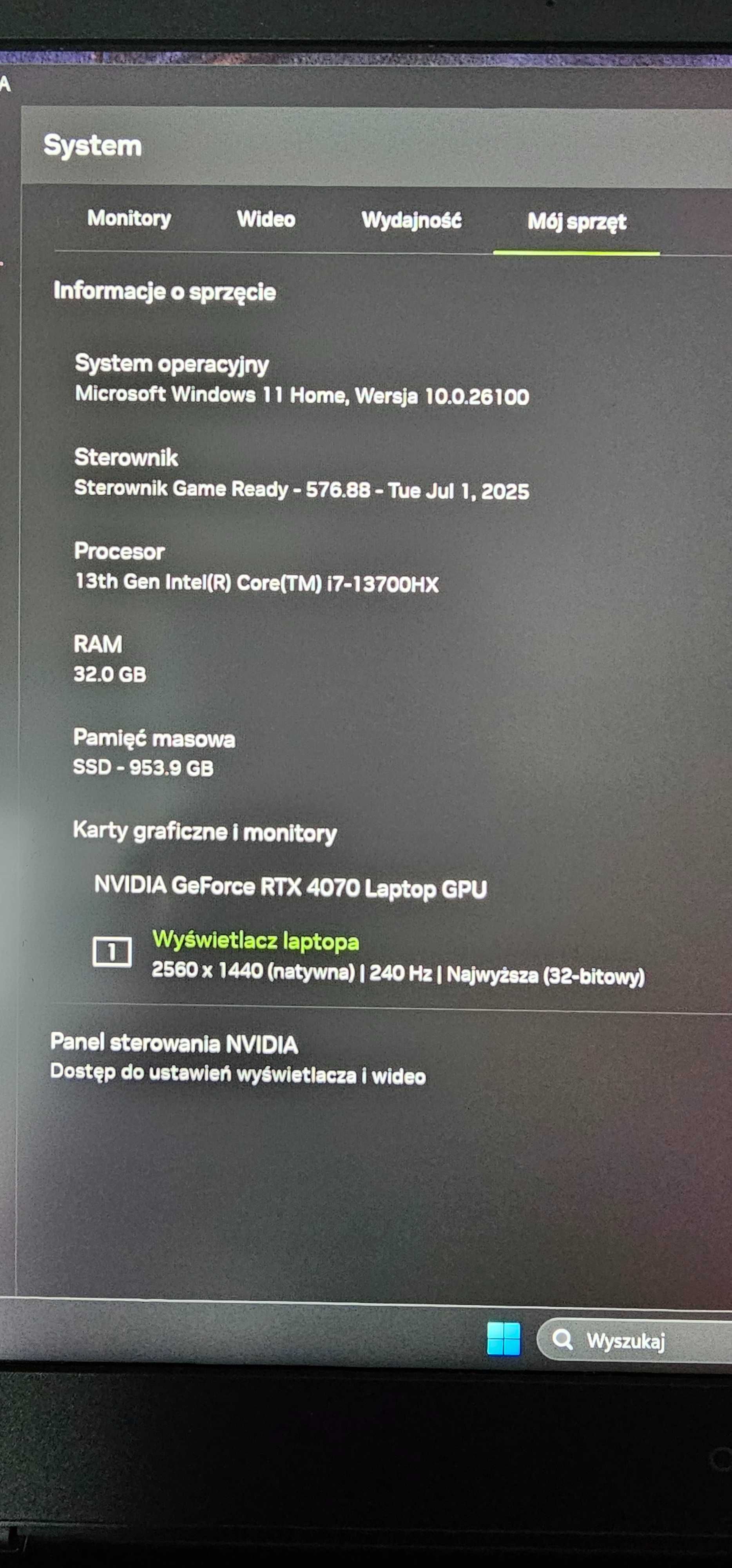 HP OMEN 17 I7 13700HX RTX4070 + Gratisy Laptop Gamingowy