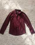 Elegancka koszula męska F&F, rozmiar 38 slim fit, bordowa