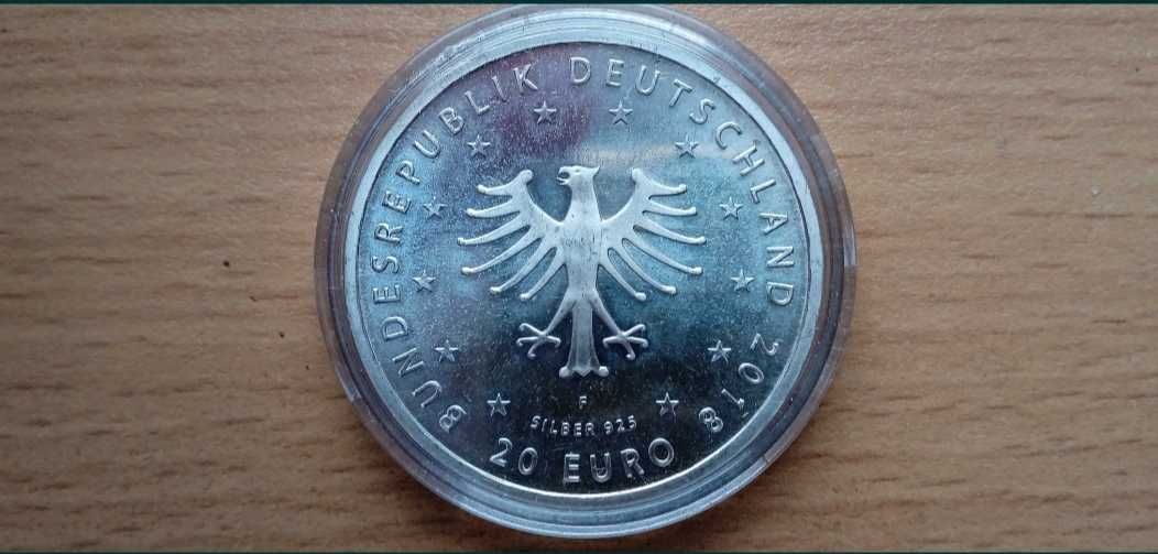Монета 20 EURO срібло