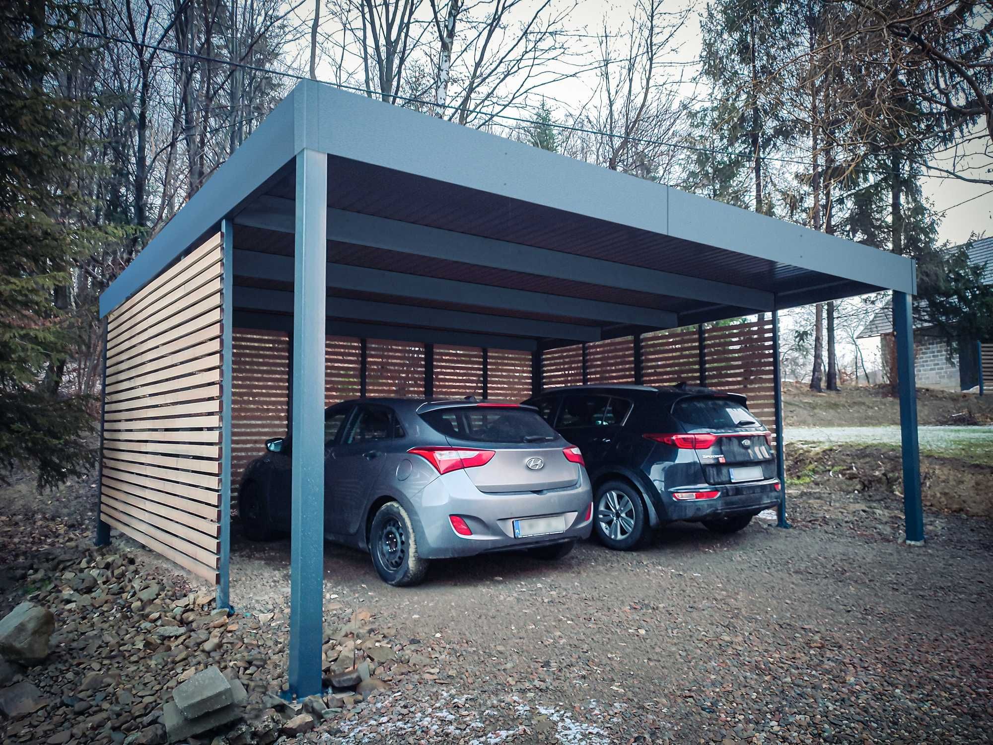 Wiata garażowa  7x6m | Samochodowa | Carport | na wymiar RAJK-STAL