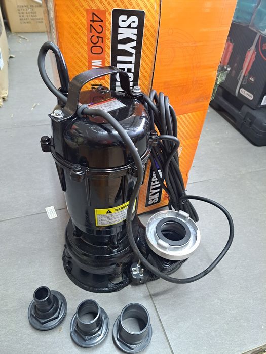 Pompa do  szamba 3950w  wody brudnej i szamba z rozdrabniaczem + wąż