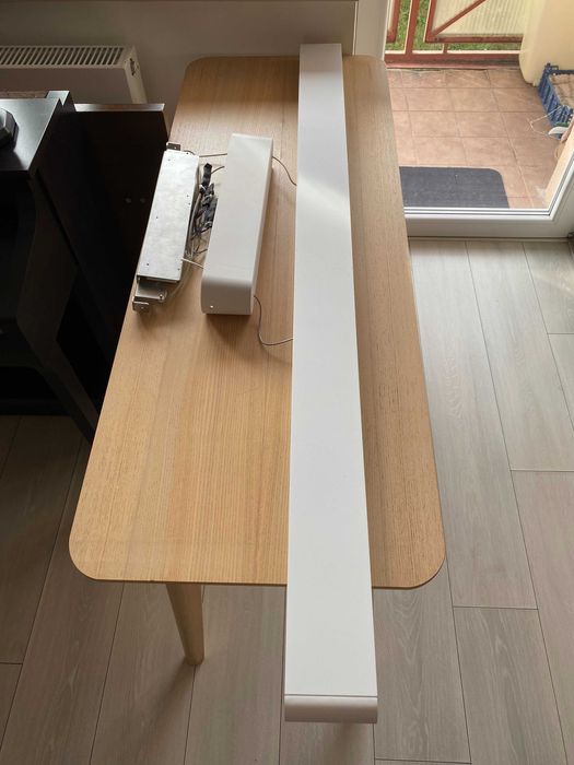 Lampa wisząca LED liniowa 120 cm – kolor biały, minimalistyczna