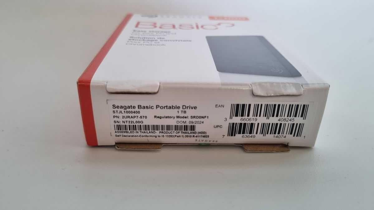 Seagate Basic 1TB 2,5'' USB 3.0 portable nowy dysk zewnętrzny