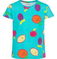 T-shirt Koszulka dziewczęca dziecięca Bawełna 116 zielony cytrusy Endo