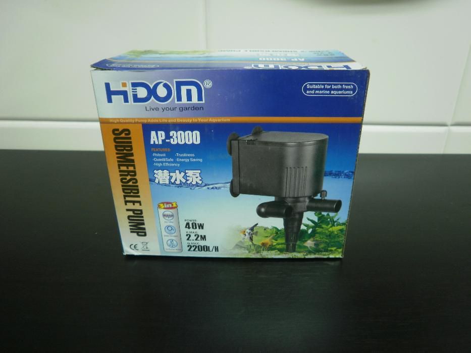 Hidroponia: Bomba de água submersível 2200L/H