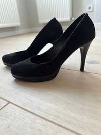 Замшеві чорні туфлі, 38 розмір