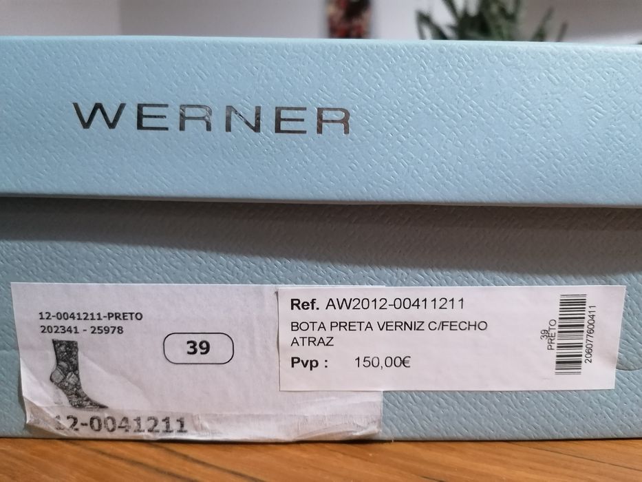 Botas verniz preto