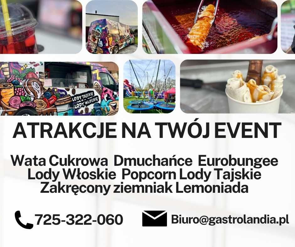 Lody Tajskie Wata Cukrowa Frytka Napoje Wynajem Atrakcje Impreza/event
