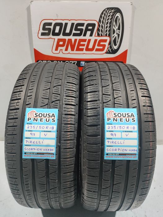 2 pneus semi novos 235-50R18 Pirelli - Oferta da Entrega