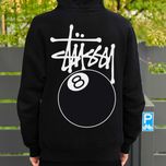 Чорне Худи | Stussy 8 Ball  | Стусси Кофта | BIG Лог |  S M L XL