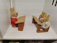Sylvanian forest families meble Drewniane szkola
