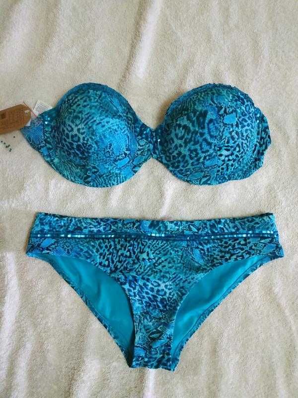 Шикарный яркий купальник на пышные формы Calzedonia