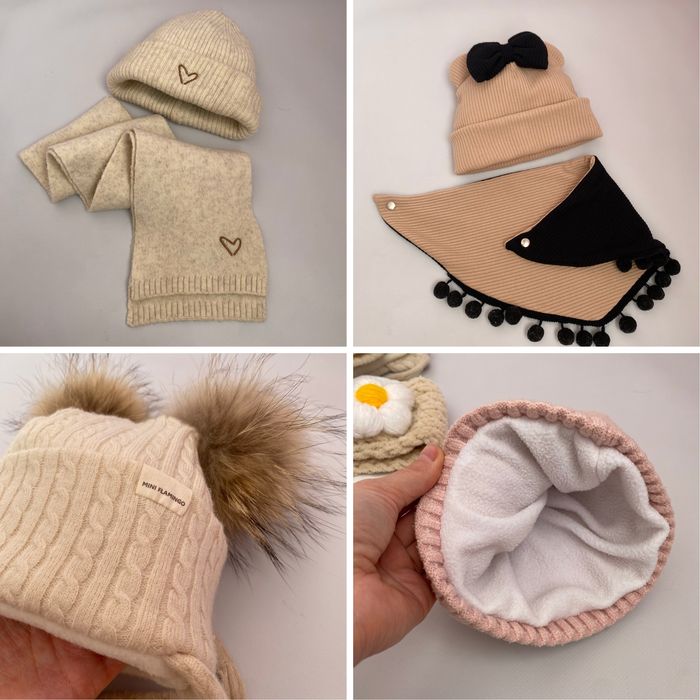 Шапка на дівчинку 2-4 роки