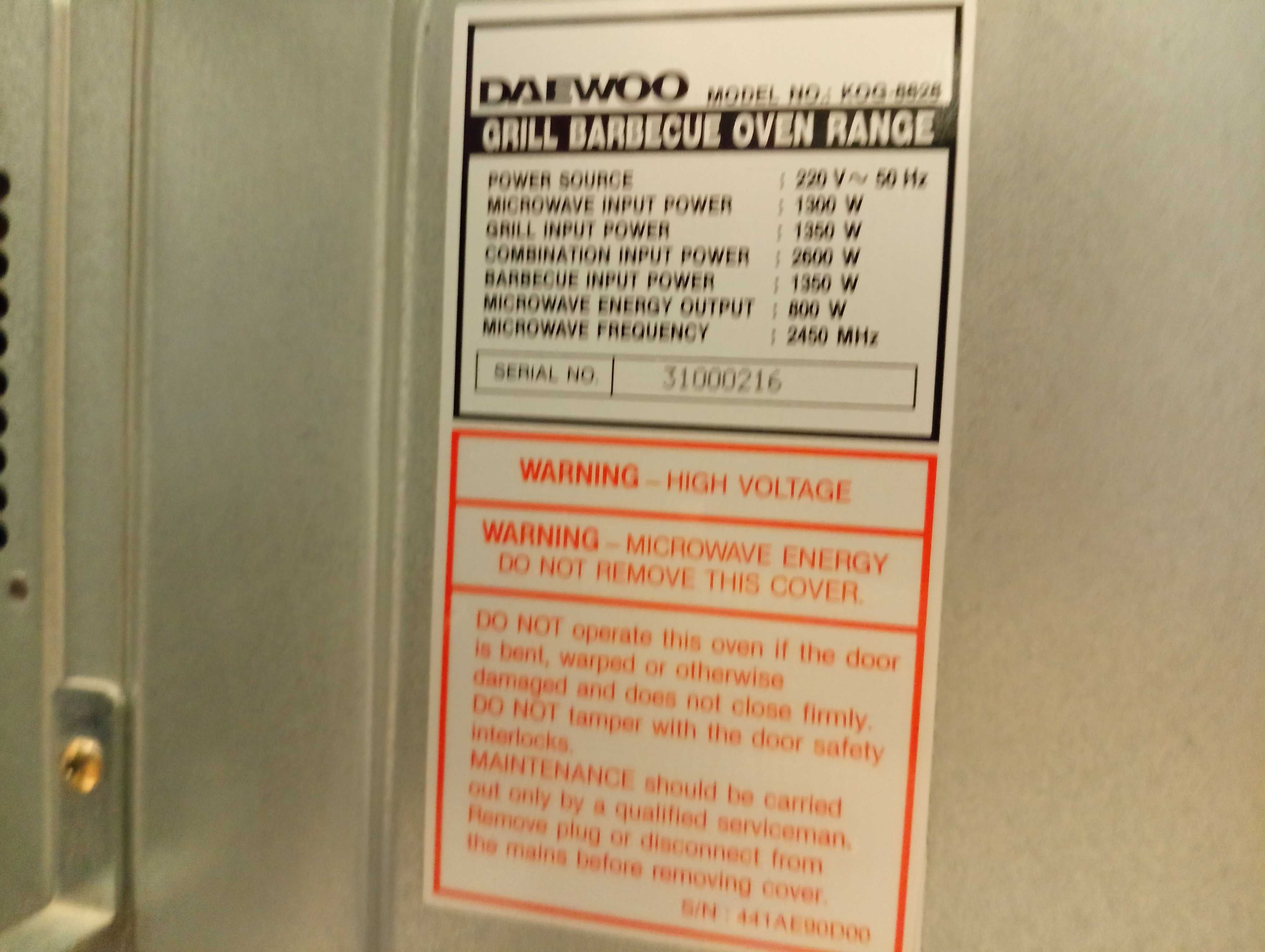 Kuchenka  mikrofalowa Daewoo KOG 8828 Bielsko-Biała