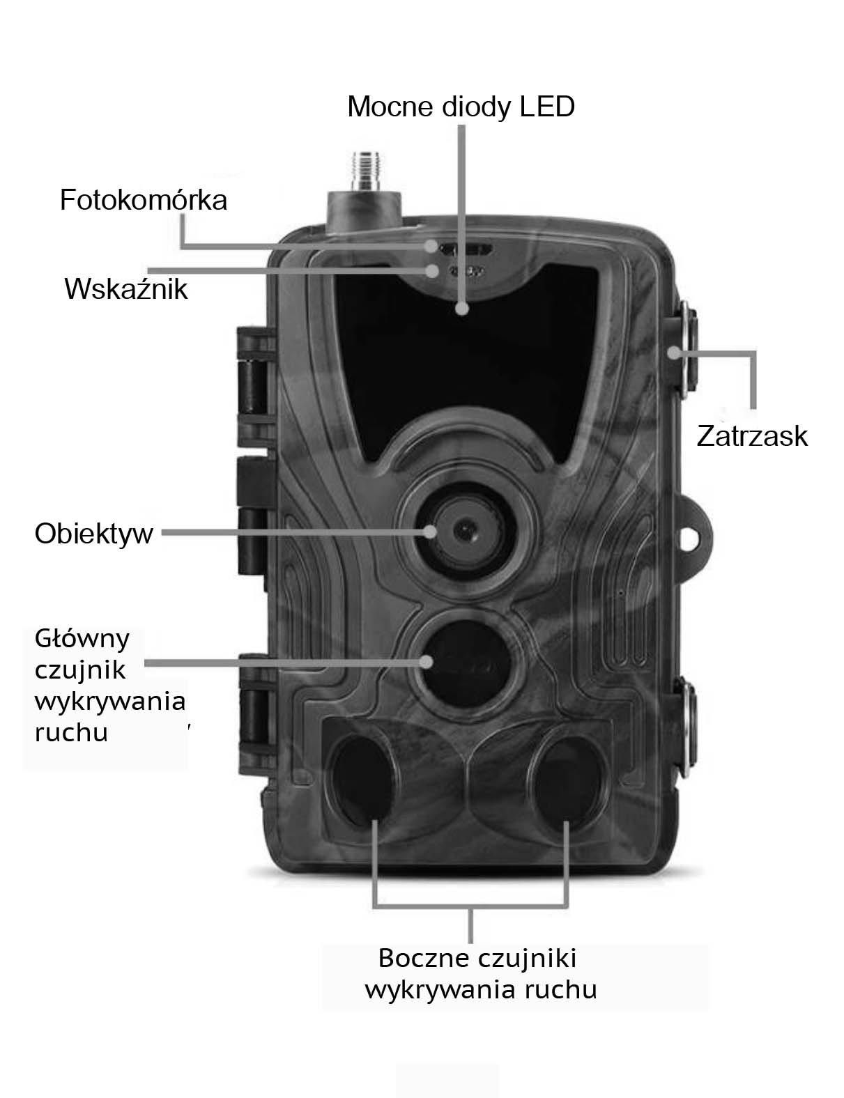 Fotopułapka LTE 4G GSM 4G Denver WCL-8040 SIM KAMERA LEŚNA 2K podgląd