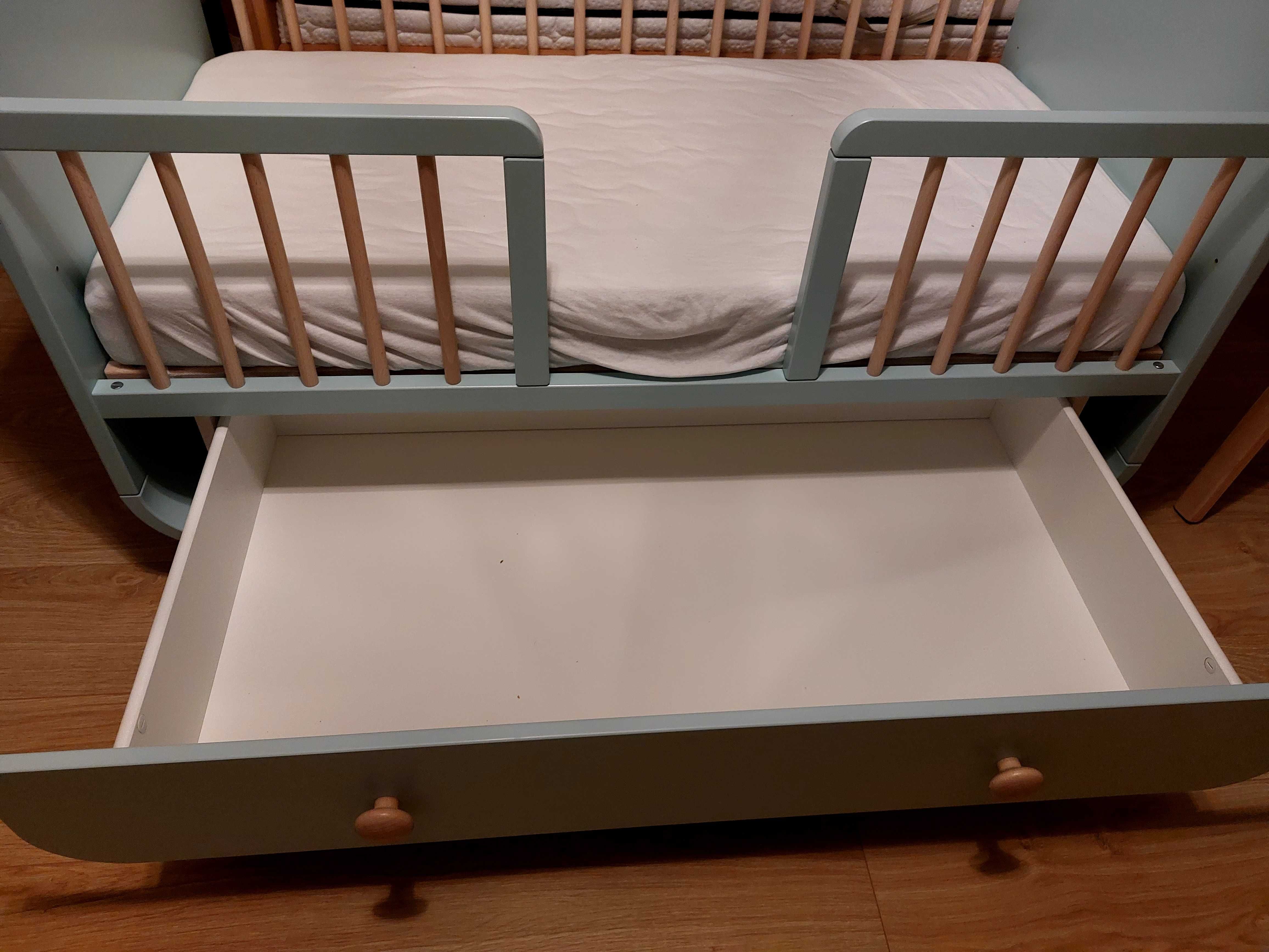Łóżeczko turkus ikea MYLLRA