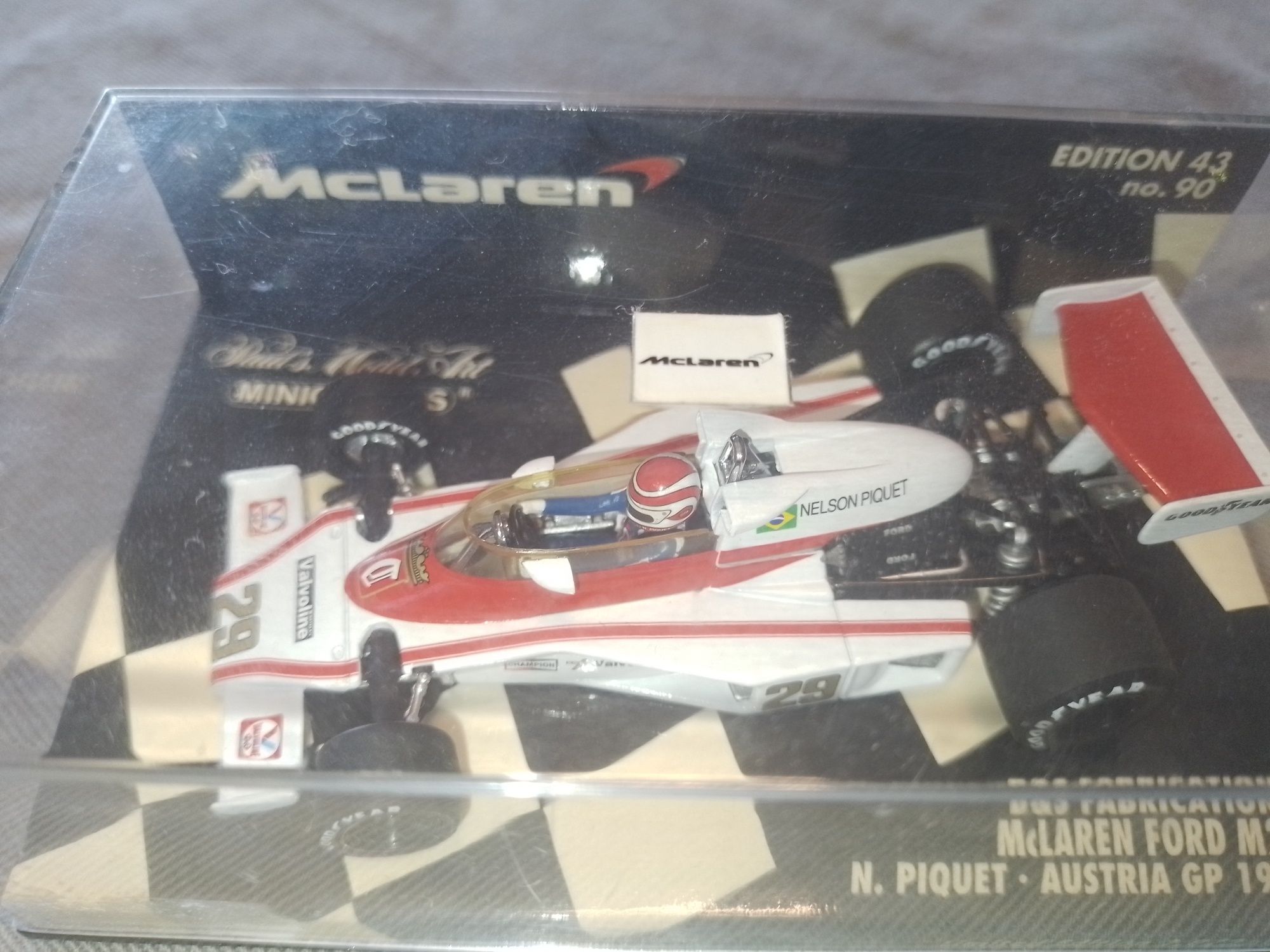 Vendo miniatura de colecção Maclaren Ford M23 N.Piquet Austria GP. 197