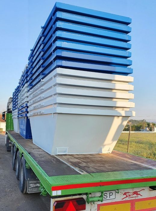 CONTENTORES para recolha e transporte de entulho e resíduos de obras