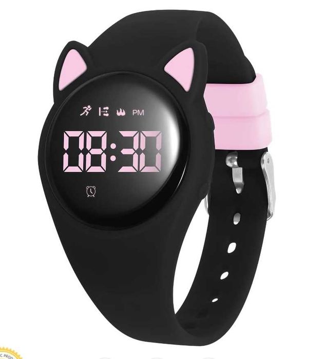 Zegarek cyfrowy dla dziewczynki. krokomierz