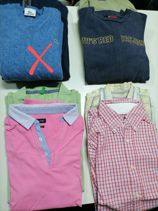 Lotes roupa de homem