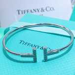 Серебряный браслет-бэнгл Wire Tiffany & Co