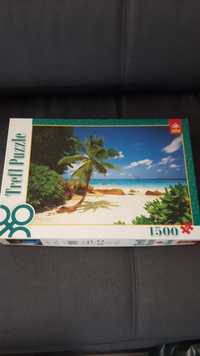 *** puzzle Trefl 1500 elementów - plaża Seszele ***