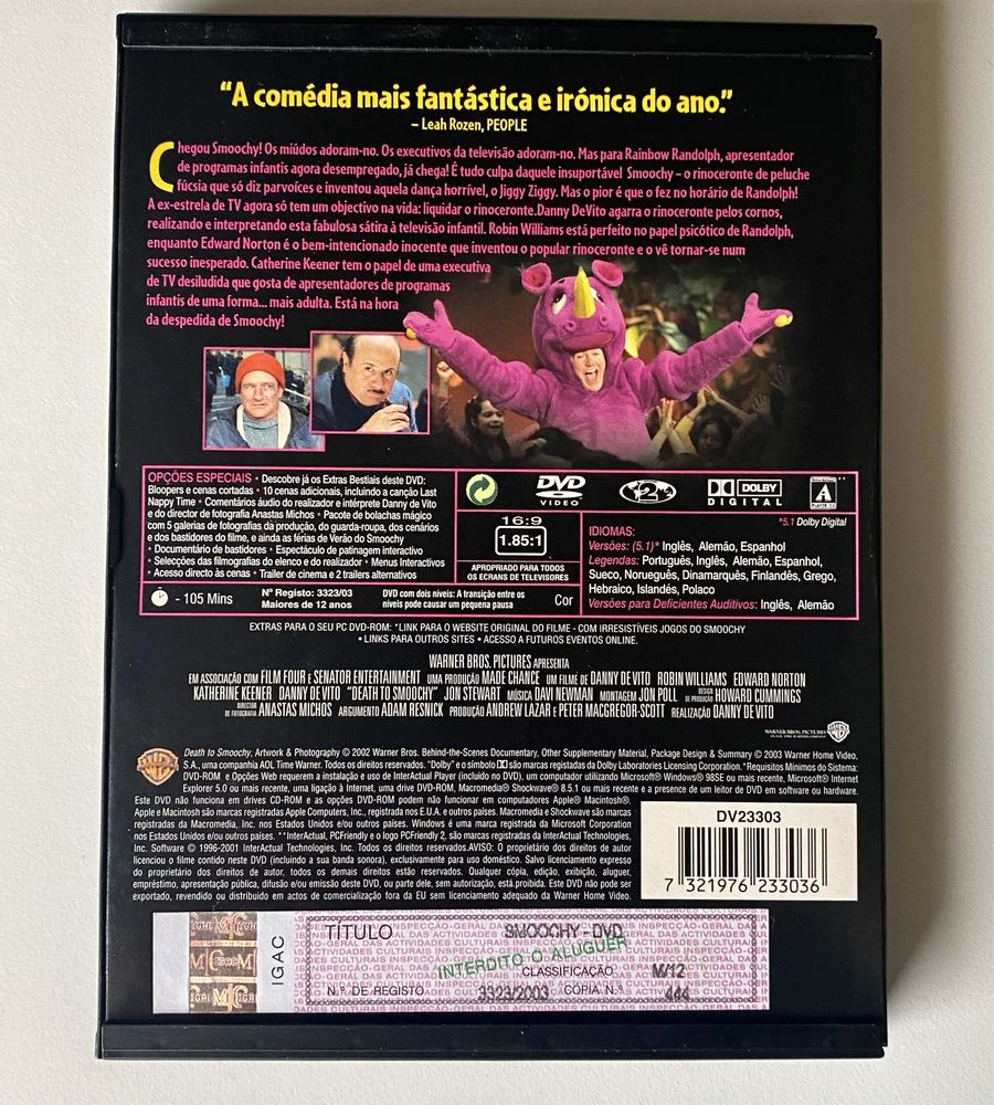 Dvd Smoochy, raro