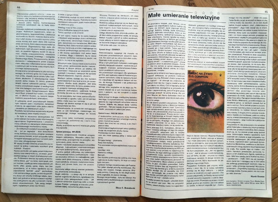 Przegląd Techniczny 38'84 z 16 września 1984 prl stara gazeta magazyn